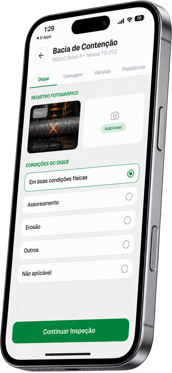 Transpetro, tela a evidência faz parte do registro