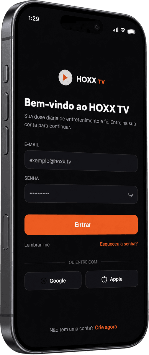 Hoxx TV, tela um acesso simples para começar