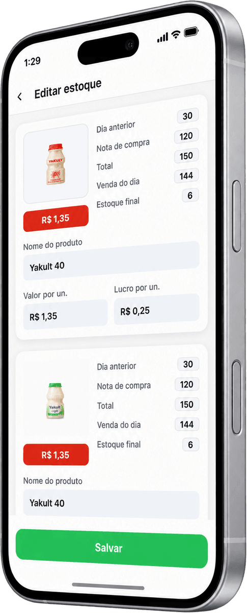 Yakult, tela estoque sob controle