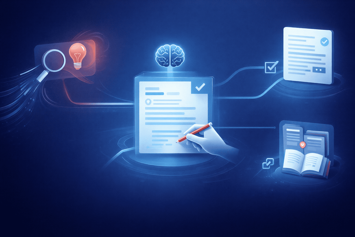 Capa do artigo sobre conteúdo com IA e SEO